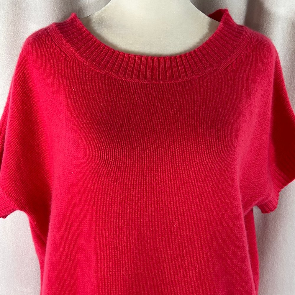 Neiman Marcus The Cashmere Collection Bright Pink Cashmere Sweater Size … - Picture 4 of 8